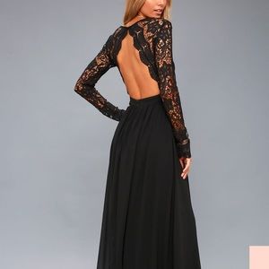 Lulus Long-Sleeved Maxi Dress